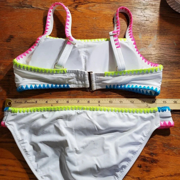 💚 5 For $25 VINEYARD VINES Coverstich Bikin Two Piece Swimsuit Size Medi - Picture 7 of 7